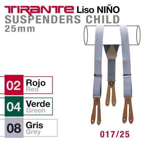 TIRANTE LISO NIÃ‘O 017/25