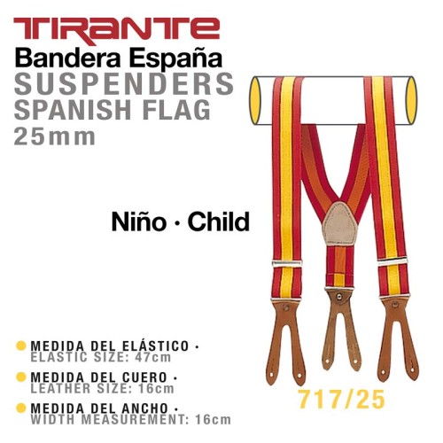 TIRANTE BANDERA ESPAÃ‘A NIÃ‘O 717/25