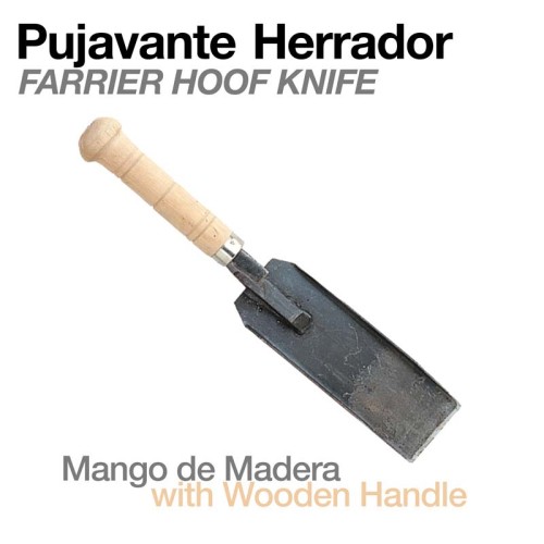 PUJAVANTE HERRADOR CON MANGO MADERA
