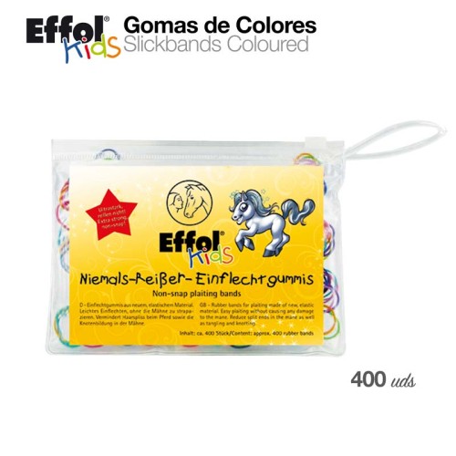 EFFOL KIDS GOMAS DE COLORES 400 uds.