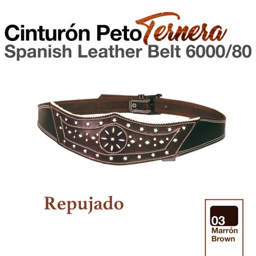 CINTURÃ“N PETO TERNERA 6000/80 MARRÃ“N