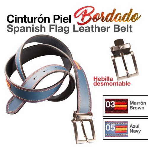 CINTURÃ“N PIEL BORDADO 1510/35