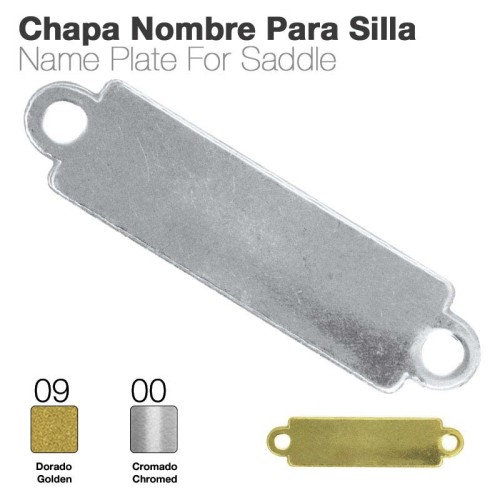 CHAPA NOMBRE SILLA