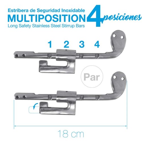 ESTRIBERA MULTIPOSICIÃ“N 4-POSICIONES PAR