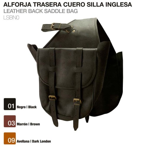 ALFORJA TRASERA CUERO SILLA INGLESA