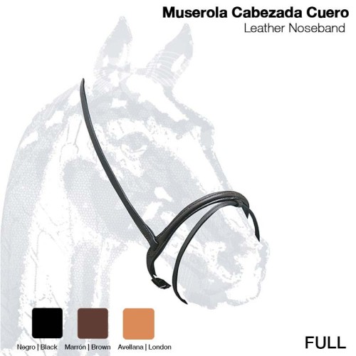 MUSEROLA CABEZADA CUERO 108 FULL