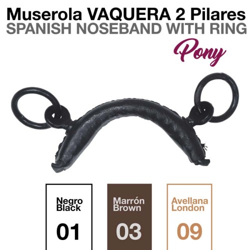 MUSEROLA VAQUERA 2 PILARES PONY