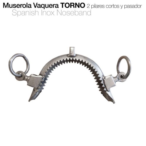 MUSEROLA VAQUERA TORNO PILARES CORTOS INOX