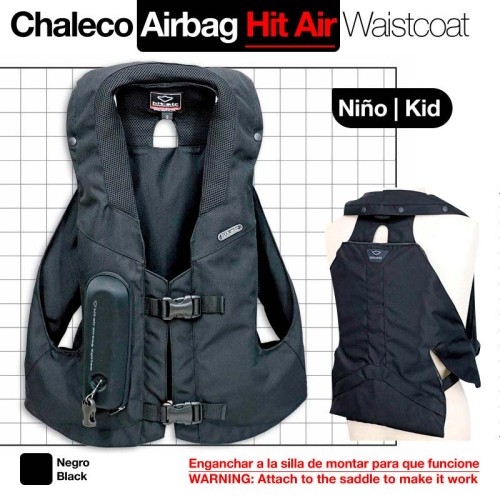 CHALECO AIRBAG. HIT AIR niÃ±o MLV2 TALLA: XS (M-XL) NG