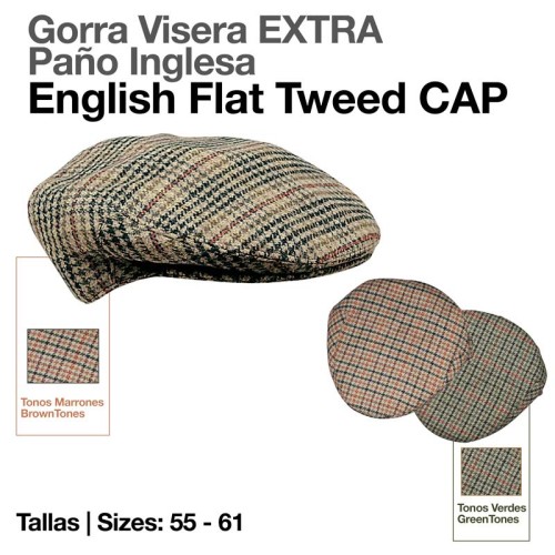 GORRA VISERA EXTRA PAÃ‘O INGLESA