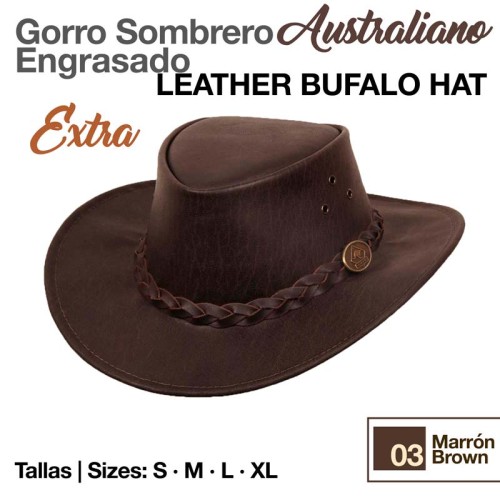 GORRO SOMBRERO AUSTRALIANO ENGRASADO EXTRA