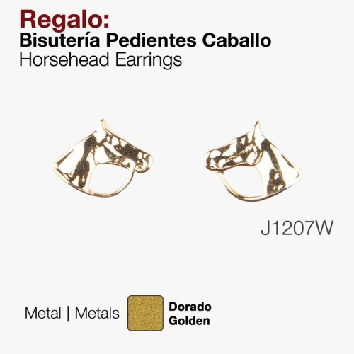 REGALO BISUTERÃ­A PENDIENTES CABALLO J1207W