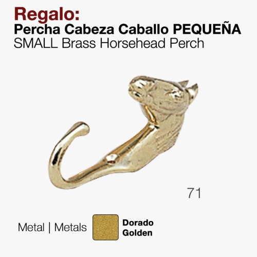REGALO PERCHA CABEZA CABALLO PEQUEÃ‘A 71