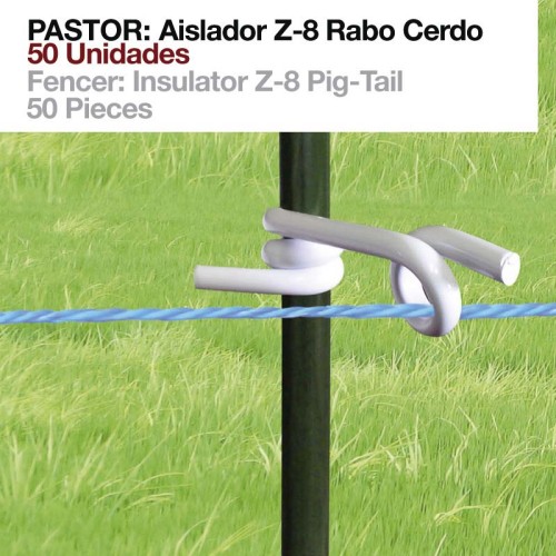 PASTOR: AISLADOR Z-8 RABO CERDO 50uds