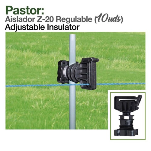 PASTOR: AISLADOR Z-20 REGULABLE 10uds