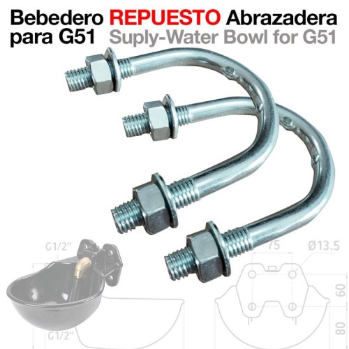 BEBEDERO REPUESTO ABRAZADERA PARA G51 (2143304)
