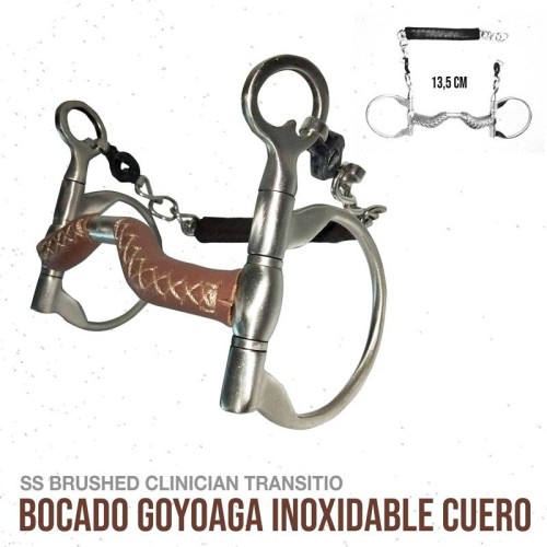 BOCADO GOYOAGA REINNING INOX CUERO DG25571224M 13.5cm