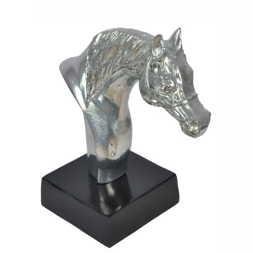 REGALO TROFEO CABEZA CABALLO CON BASE 27x15.5x32