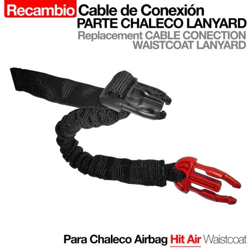 CHALECO AIRBAG HIT AIR cable de conexiÃ³n PARTE CHALECO LANYARD
