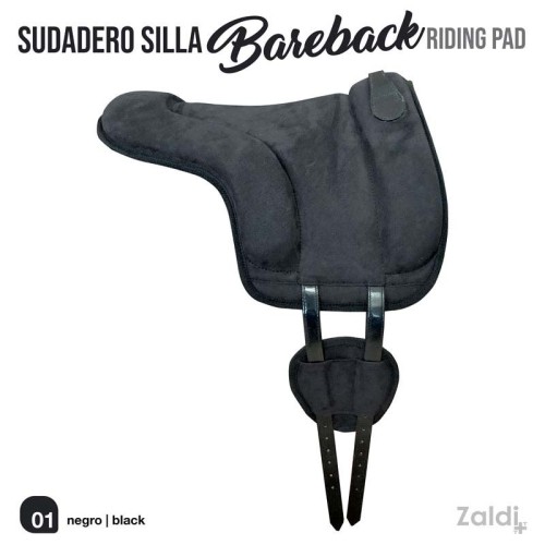 SUDADERO SILLA BAREBACK RIDING PAD NEGRO