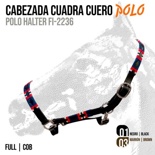 CABEZADA CUADRA CUERO POLO FI-2236