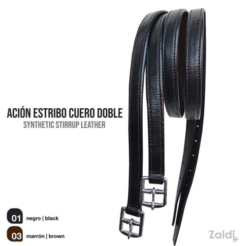 ACIÃ“N ESTRIBO CUERO DOBLE AZS-24