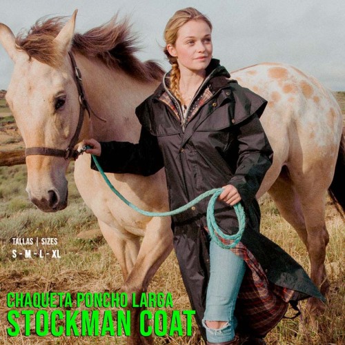 CHAQUETA PONCHO LARGA STOCKMAN COAT 10000