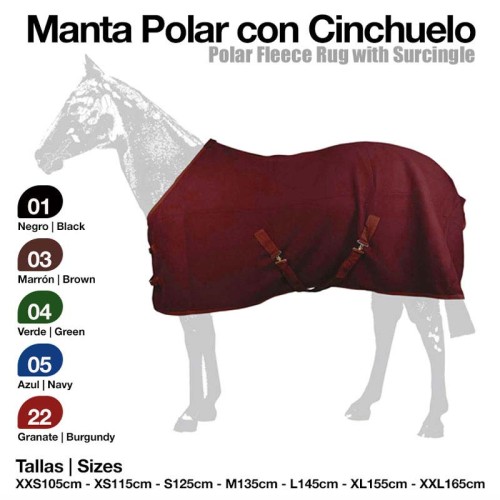 MANTA POLAR CON CINCHUELO