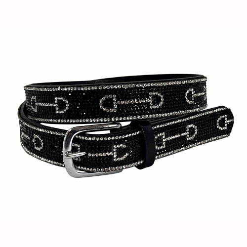 CINTURÃ“N CUERO BELT SLT-FEB2024-89 NEGRO
