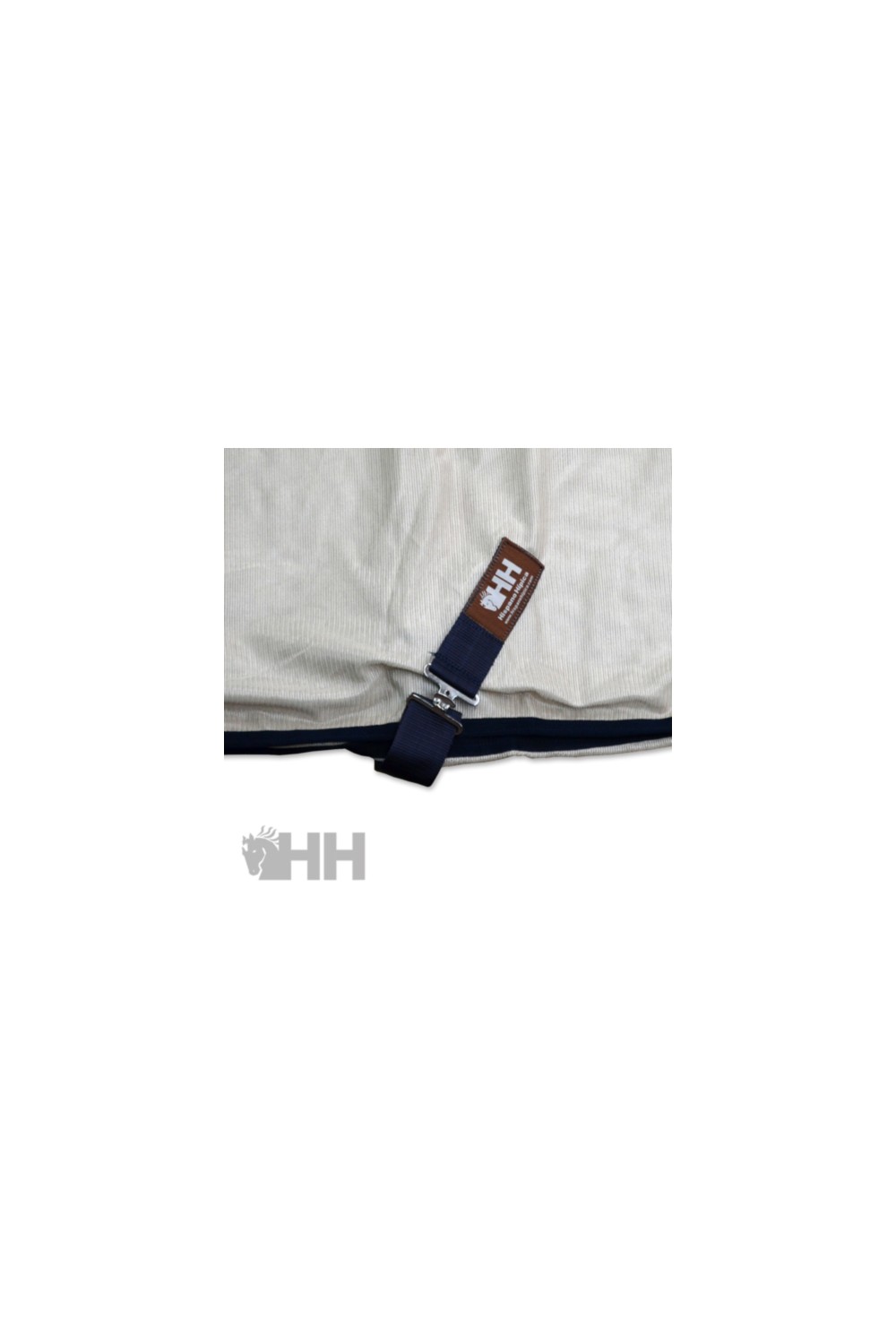 MANTA ANTIMOSCAS CON CUBRECUELLO GRIS/MARINO HH