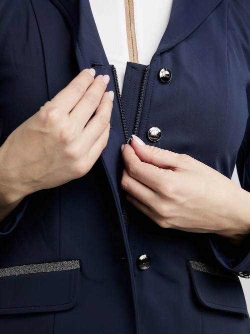 CHAQUETA COMPETICIÓN MOGLORIA GUN METAL CAVIAR TAPE MONTAR 2