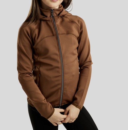 SUDADERA JUNIOR FULL ZIP GUN METAL CRYSTAL MOBLAIR MONTAR