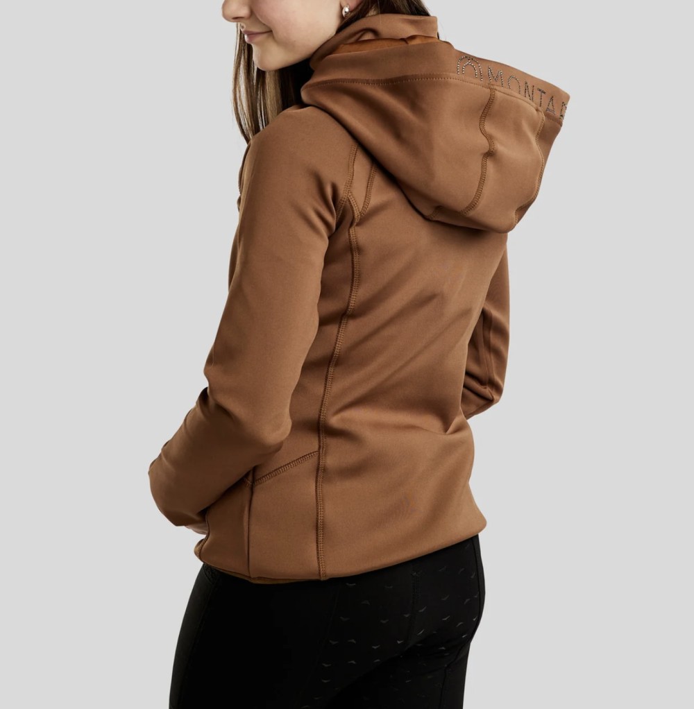 SUDADERA JUNIOR FULL ZIP GUN METAL CRYSTAL MOBLAIR MONTAR