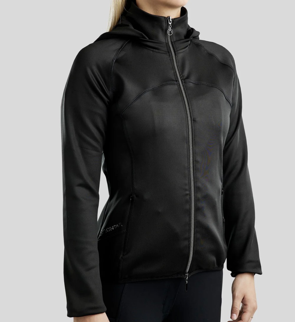 SUDADERA JUNIOR FULL ZIP GUN METAL CRYSTAL MOBLAIR MONTAR