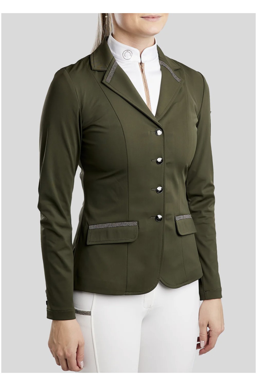 CHAQUETA COMPETICIÓN MOGLORIA GUN METAL CAVIAR TAPE MONTAR