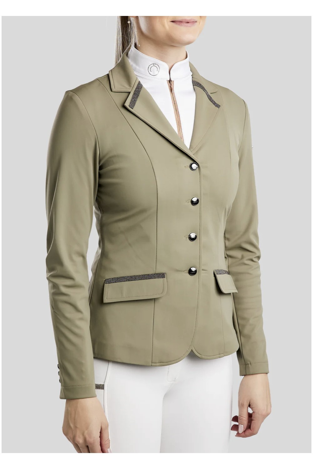 CHAQUETA COMPETICIÓN MOGLORIA GUN METAL CAVIAR TAPE MONTAR