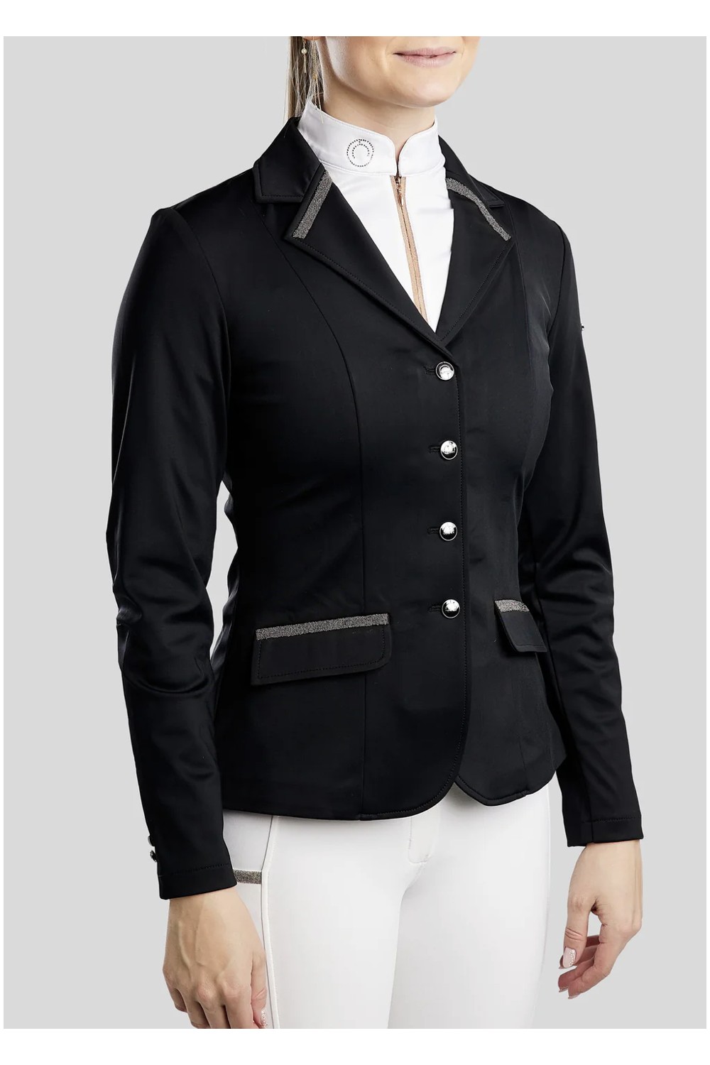 CHAQUETA COMPETICIÓN MOGLORIA GUN METAL CAVIAR TAPE MONTAR