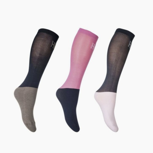 CALCETINES MICROALGODÓN COLOUR (SET 3) HKM