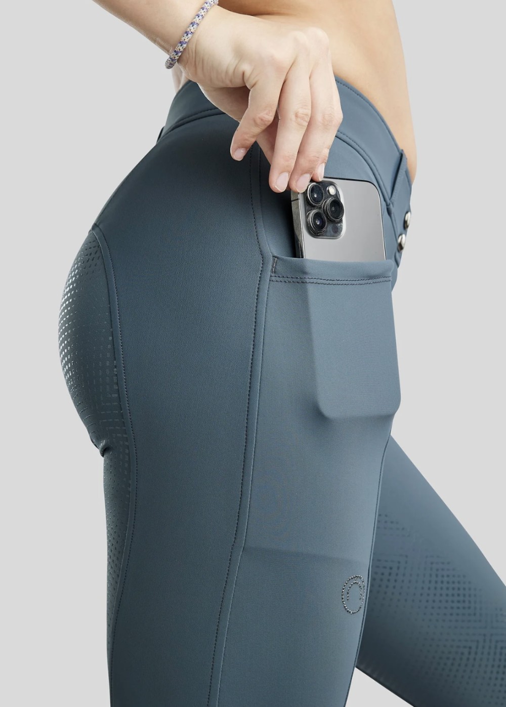 PANTALÓN MOZIDA REFINED GUN METAL CRYSTAL FG HOUSE MONTAR