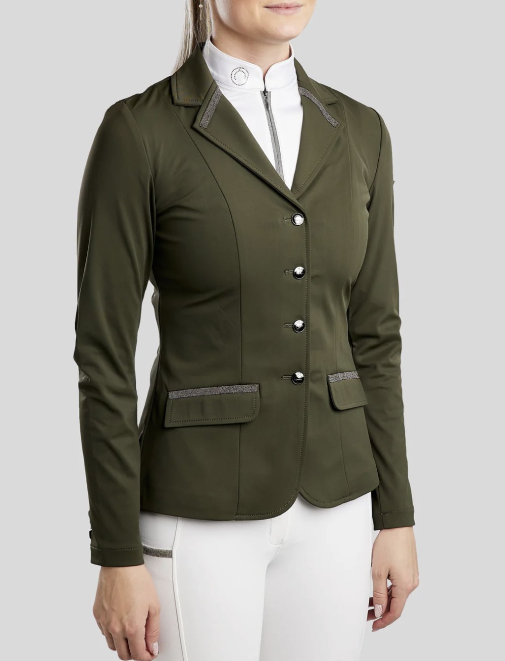 CHAQUETA MOGLORIA GUN METAL CAVIAR TAPE HOUSE MONTAR