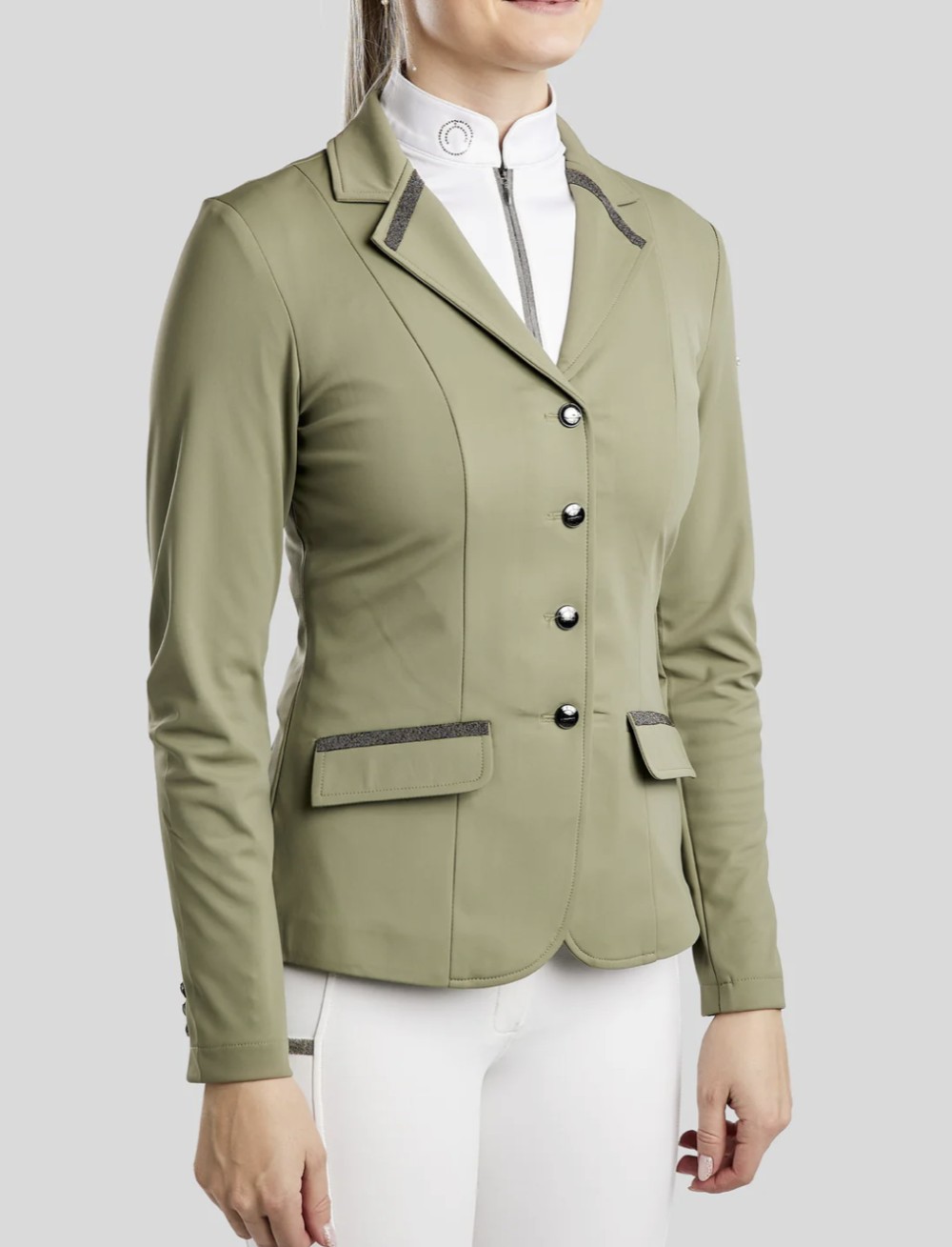 CHAQUETA MOGLORIA GUN METAL CAVIAR TAPE HOUSE MONTAR