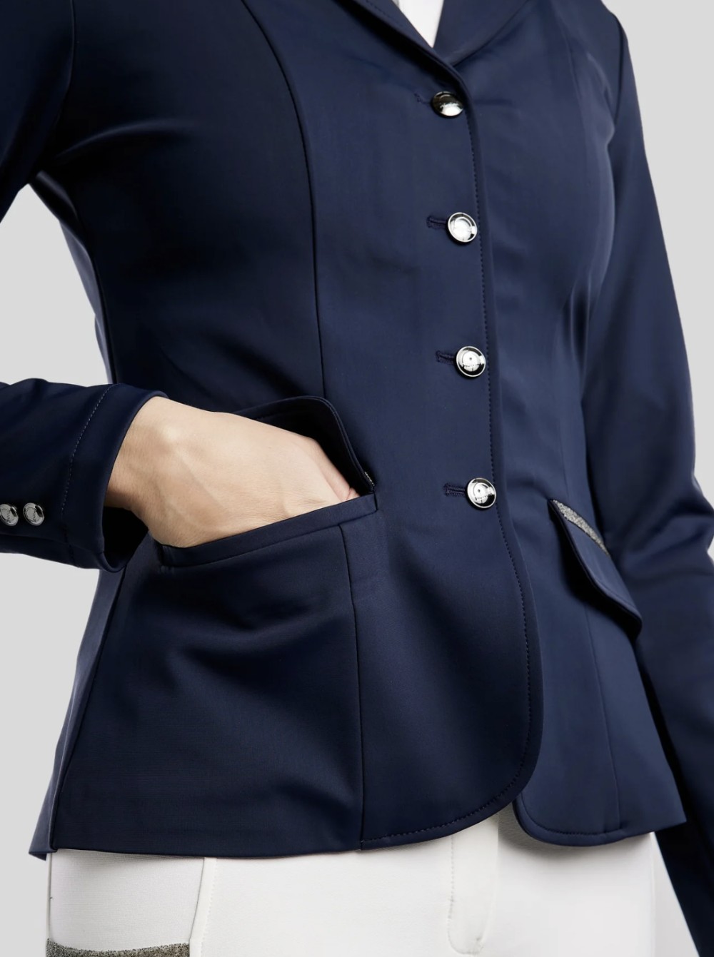 CHAQUETA MOGLORIA GUN METAL CAVIAR TAPE HOUSE MONTAR