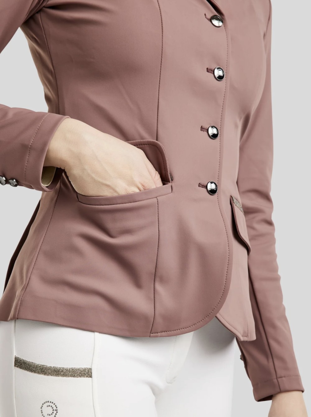 CHAQUETA MOGLORIA GUN METAL CAVIAR TAPE HOUSE MONTAR