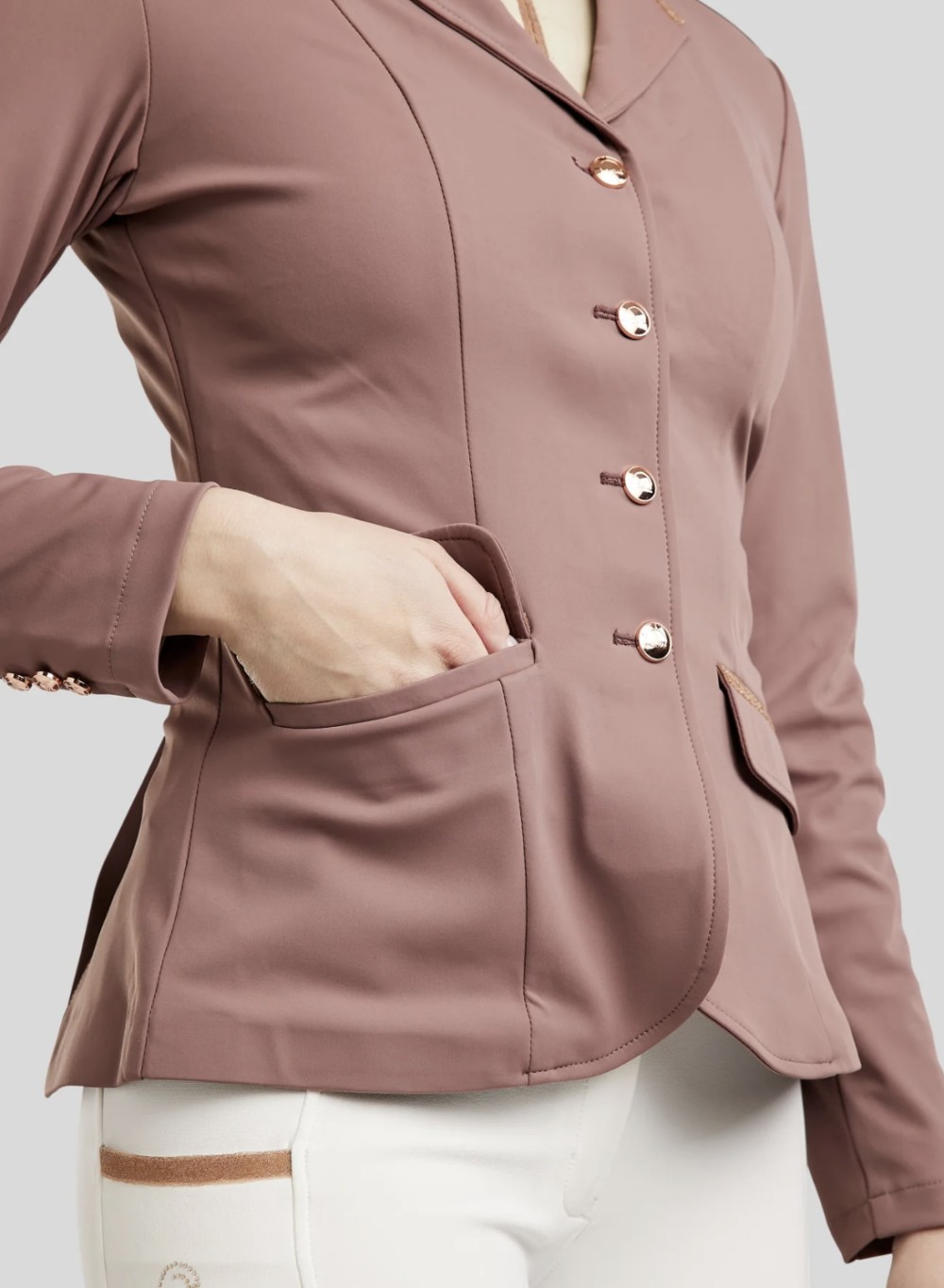 CHAQUETA MOGLENDA ROSEGOLD CAVIAR TAPE HOUSE MONTAR