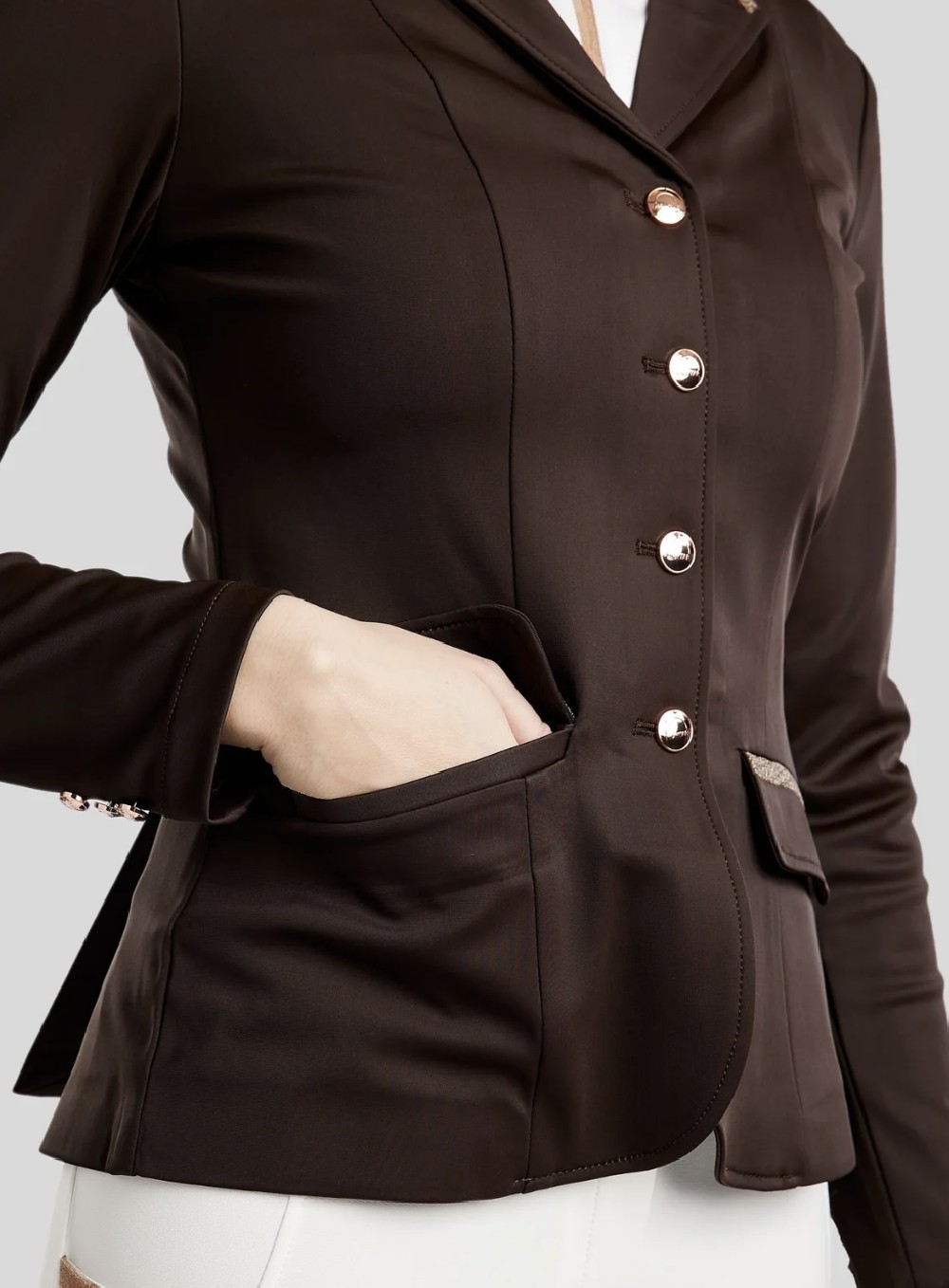 CHAQUETA MOGLENDA ROSEGOLD CAVIAR TAPE HOUSE MONTAR