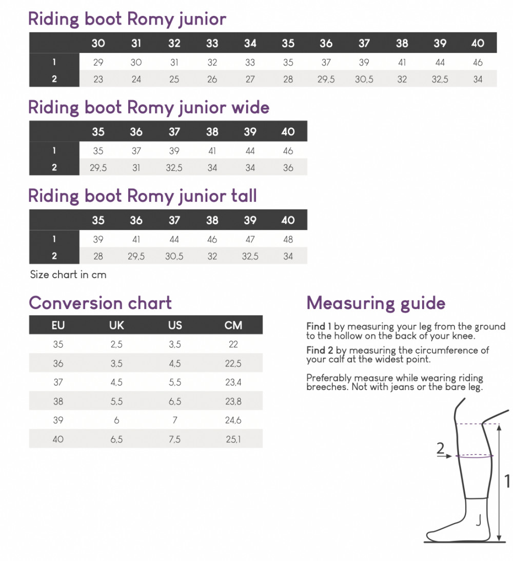 BOTAS ROMY JUNIOR WIDE QHP