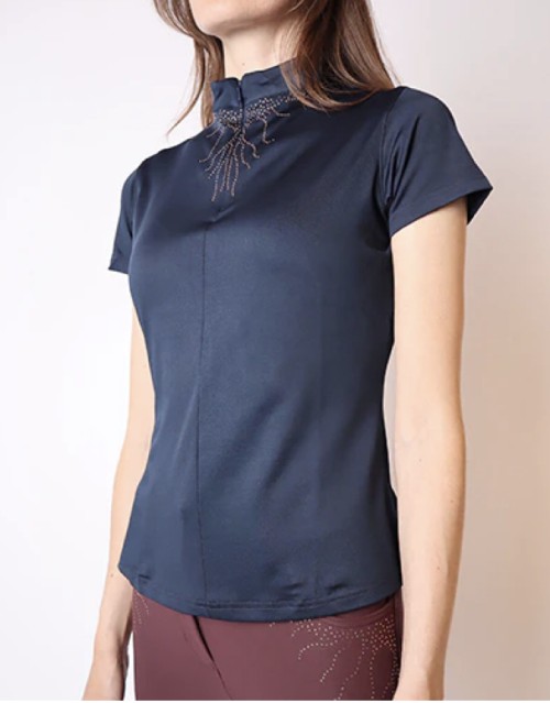 POLO FEMKA ROSEGOLD DARK NAVY MONTAR