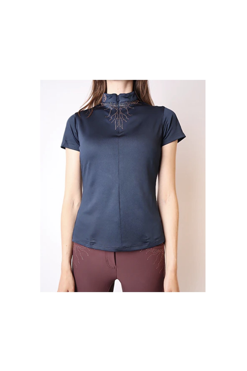 POLO FEMKA ROSEGOLD DARK NAVY MONTAR