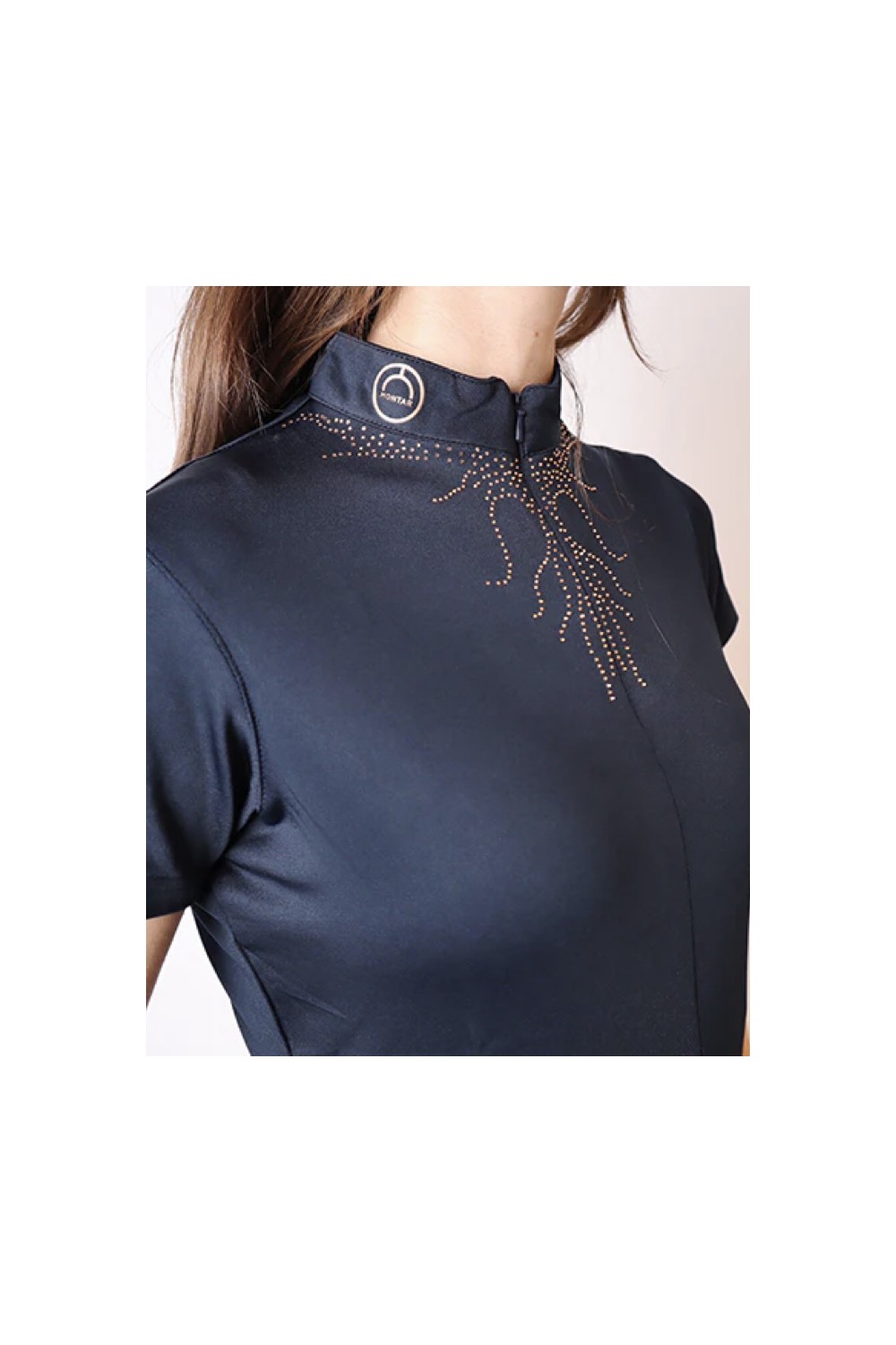 POLO FEMKA ROSEGOLD DARK NAVY MONTAR
