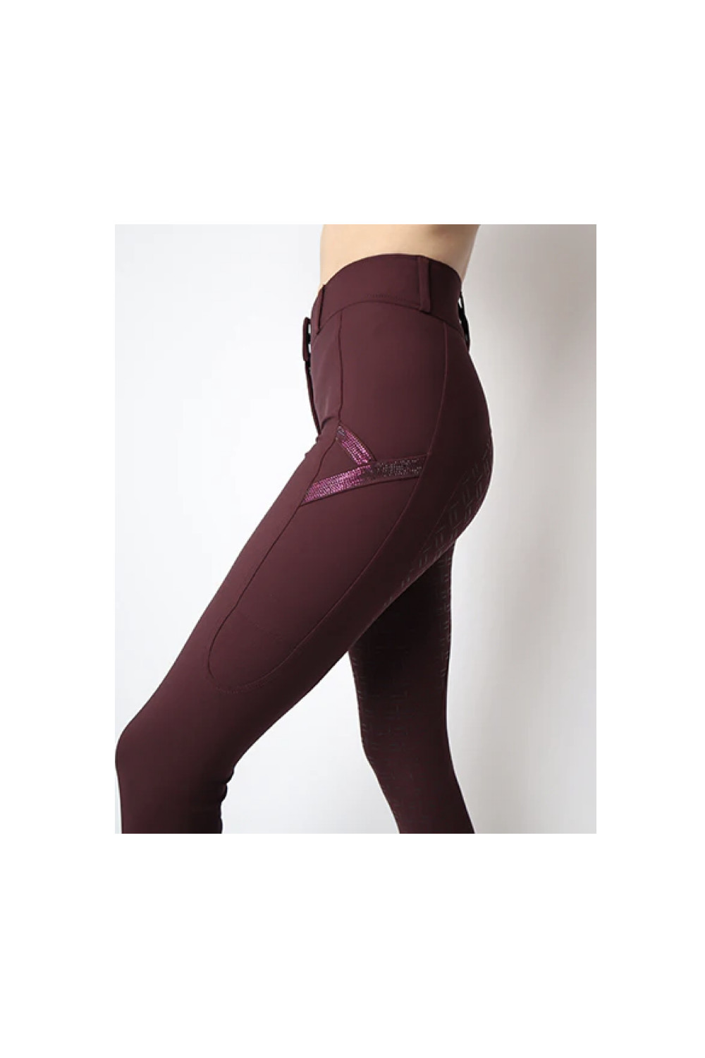 PANTALON REBEL TONE IN TONE CRYSTALS MONTAR